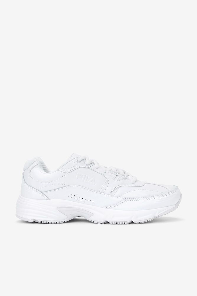 Fila Work Shoes Mens White - Memory Workshift Slip Resistant - Philippines 3795406-PQ